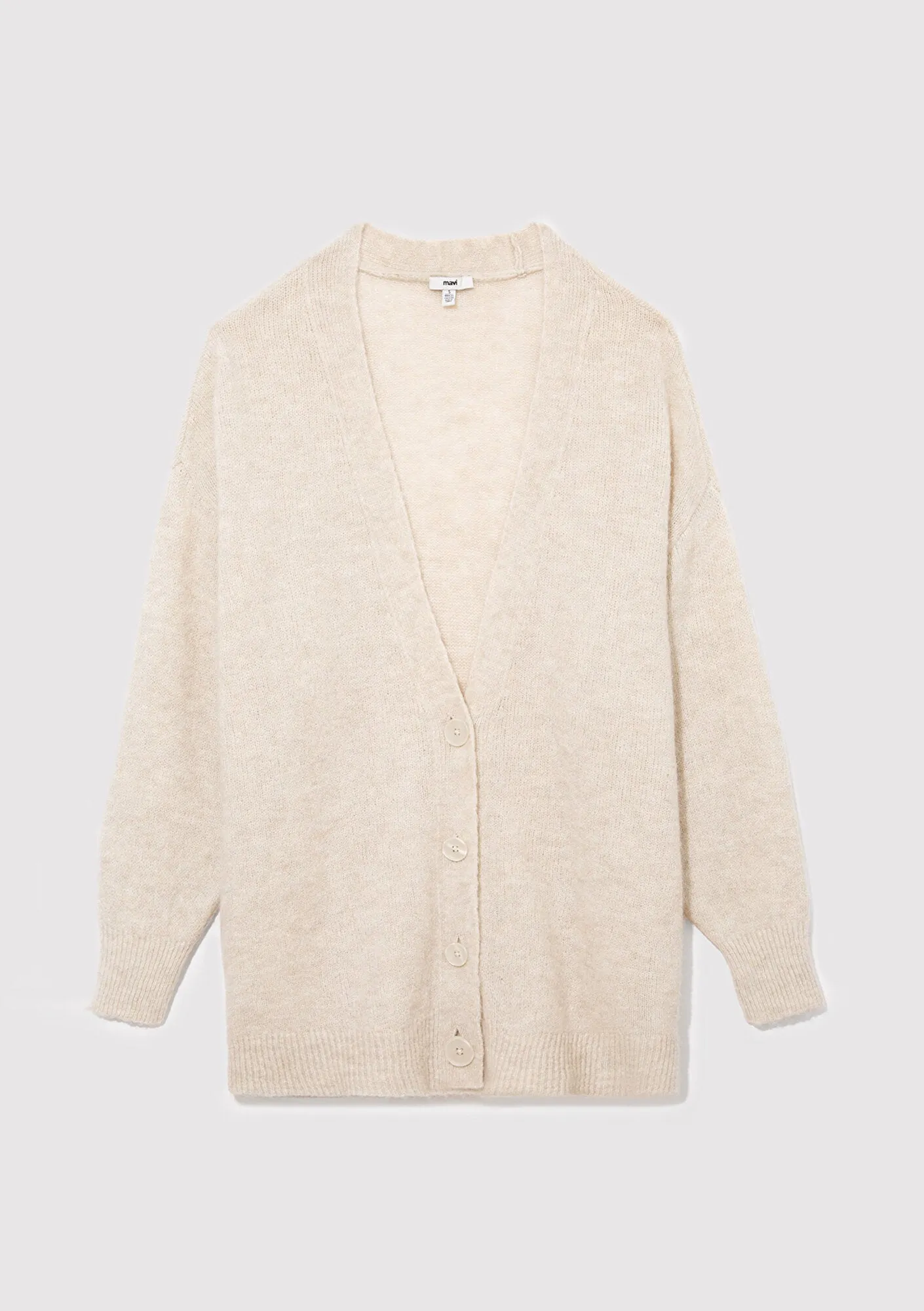 Buttoned Beige Hırka