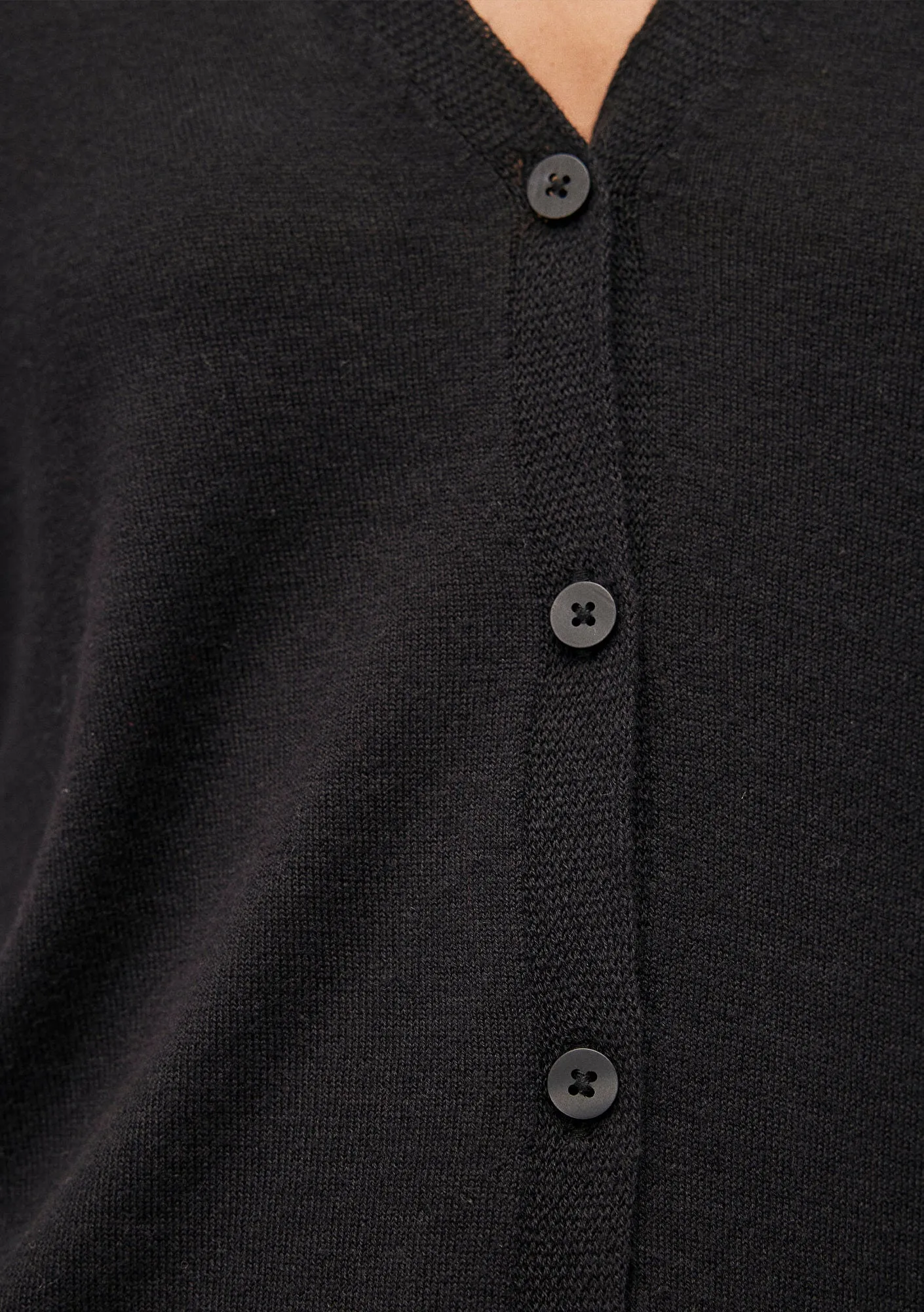 Buttoned Black Hırka