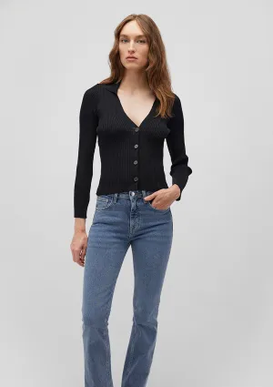 Buttoned Black Hırka