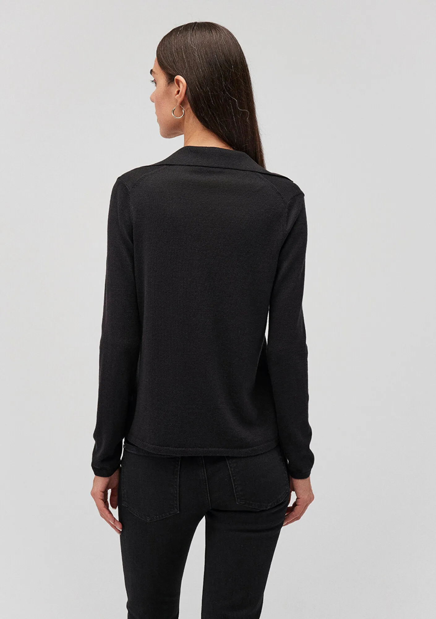 Buttoned Black Hırka
