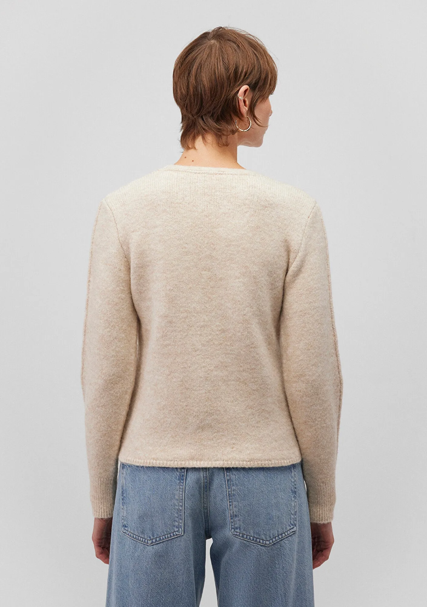 Buttoned Brown Hırka
