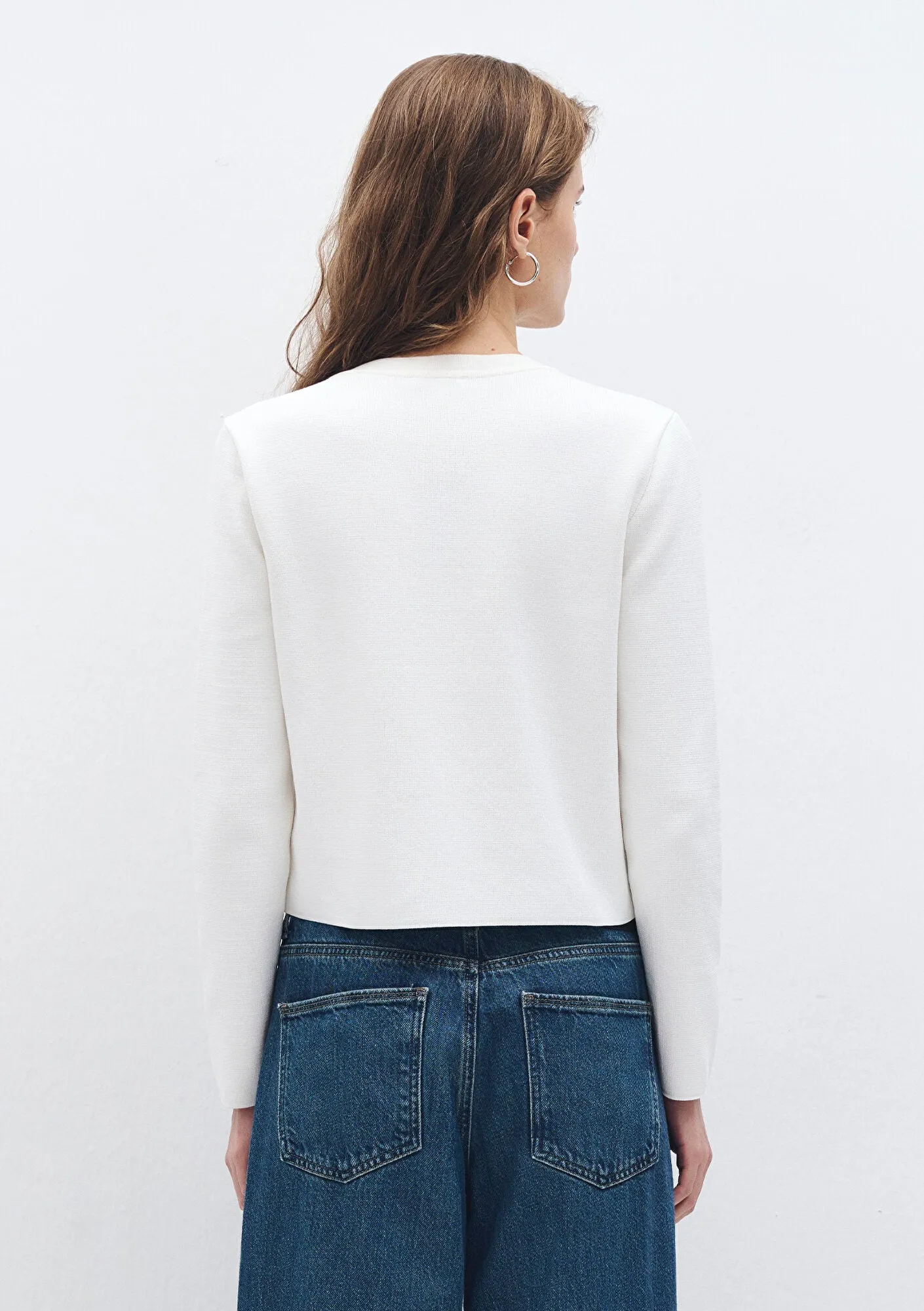 Buttoned Ecru Cardigan