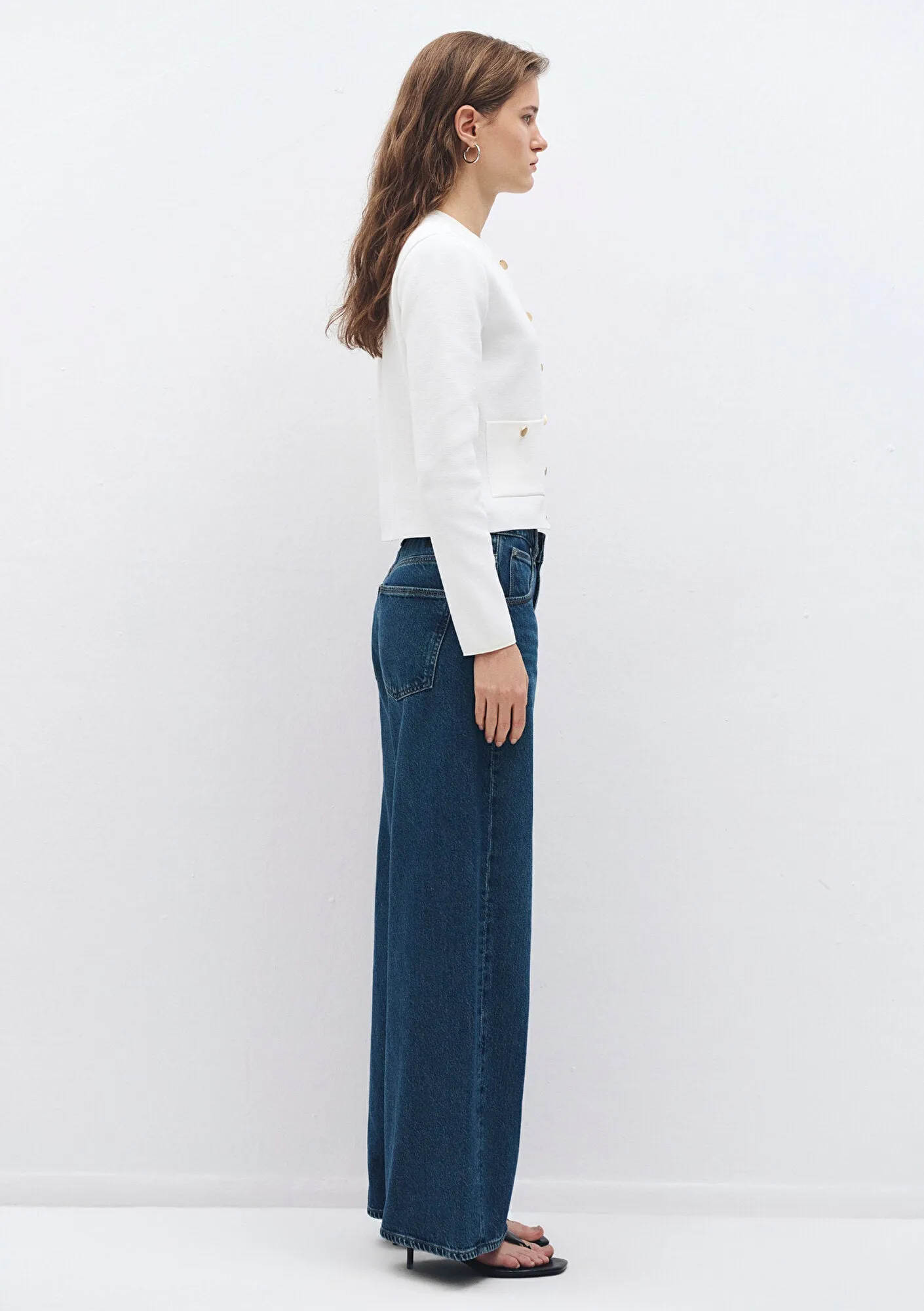 Buttoned Ecru Cardigan