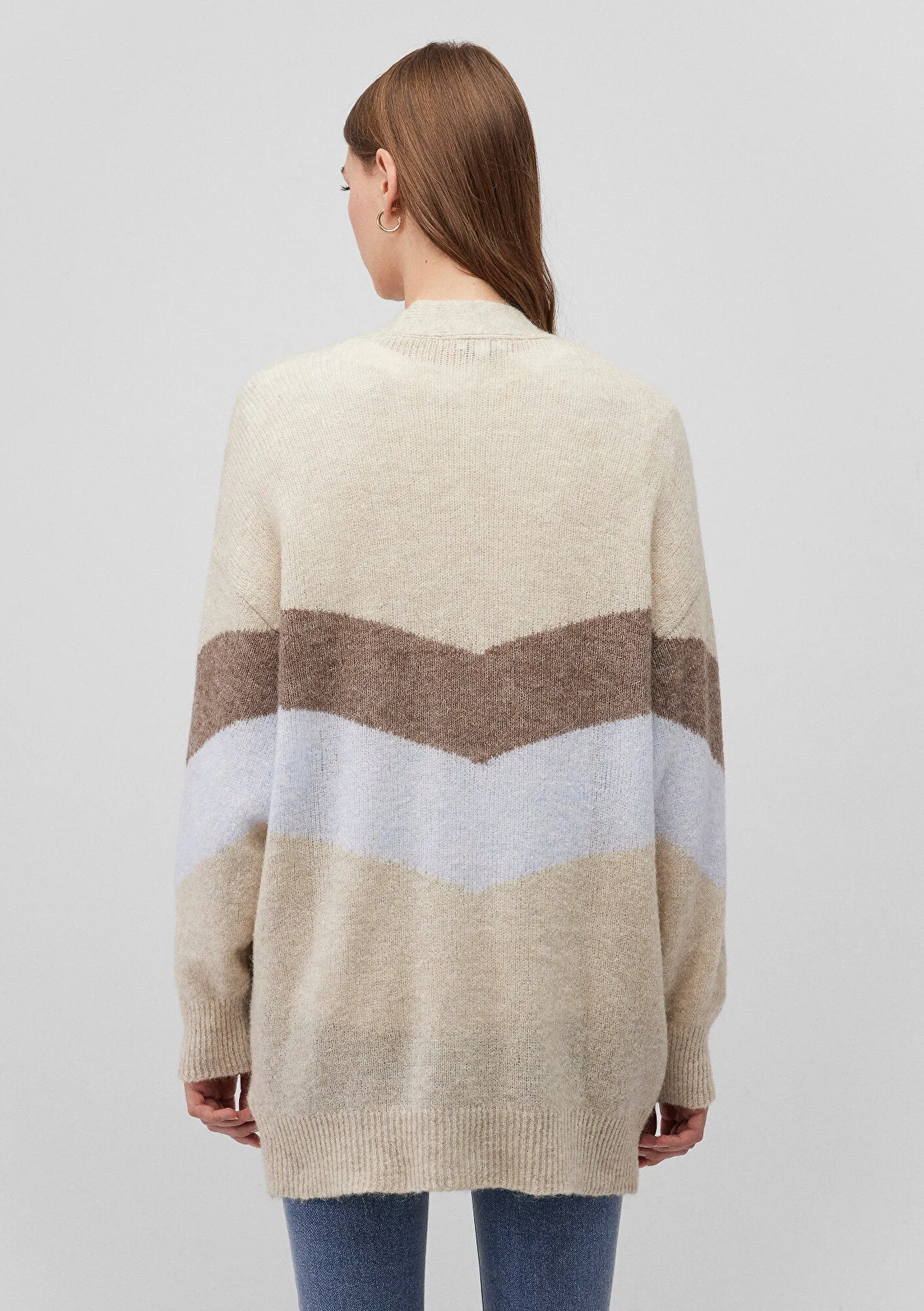 Buttoned Grey Hırka
