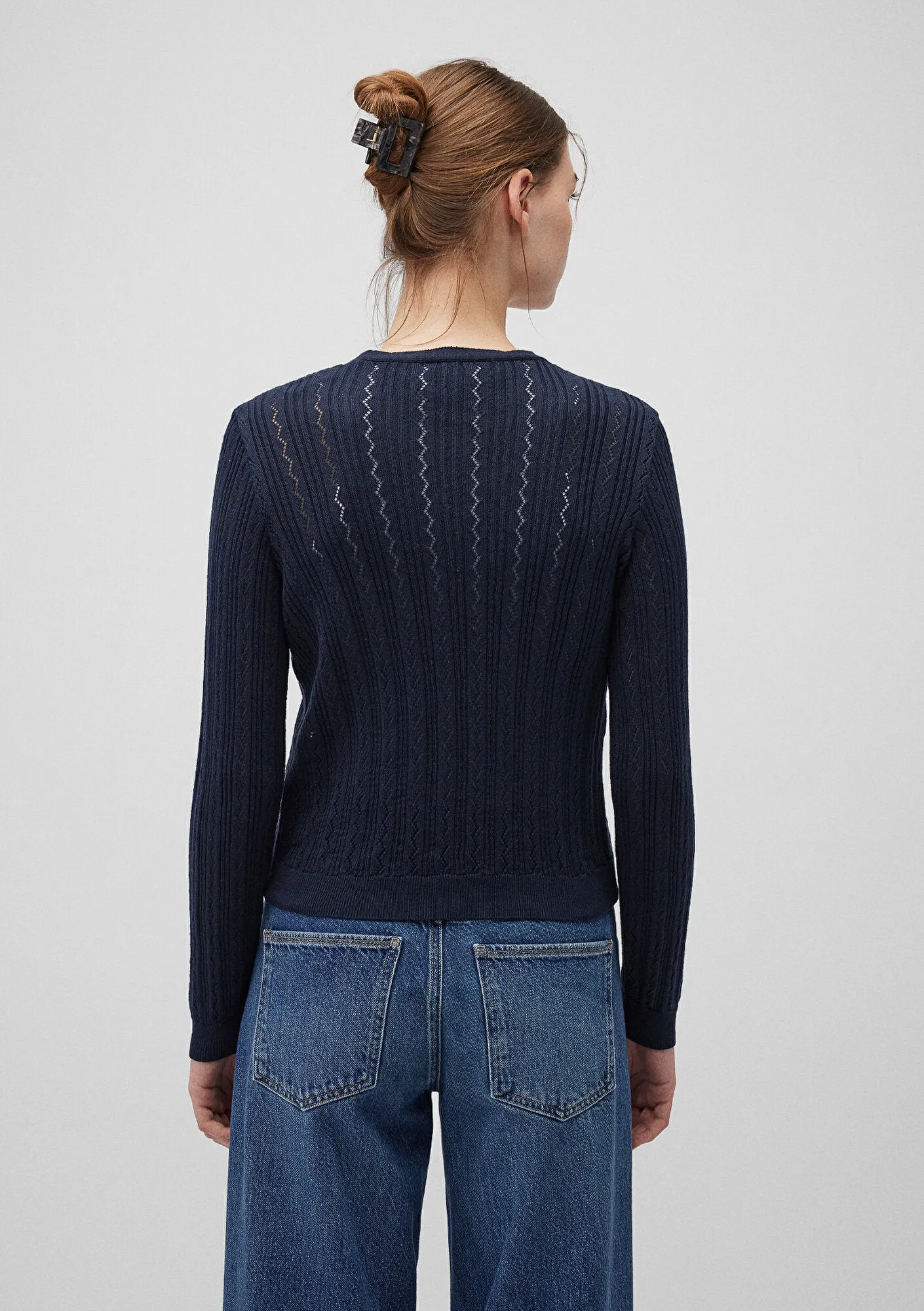 Buttoned Navy Cardigan
