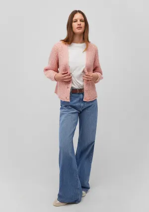 Buttoned Pink Hırka