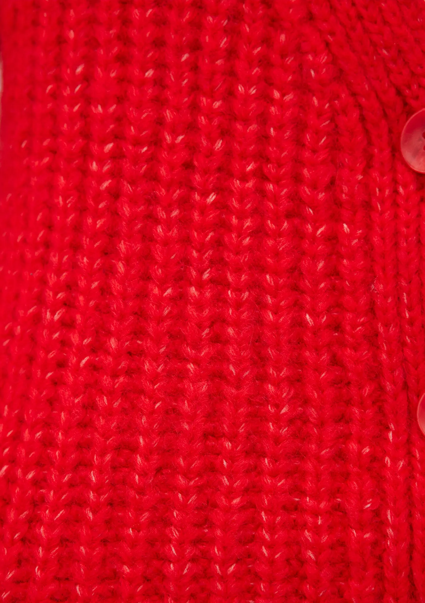 Buttoned Red Hırka
