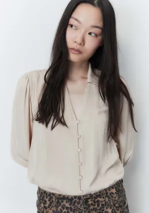 Buttons blouse - Camel
