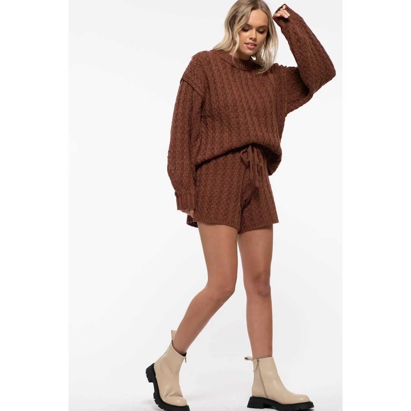 Cable Knit Combo Set