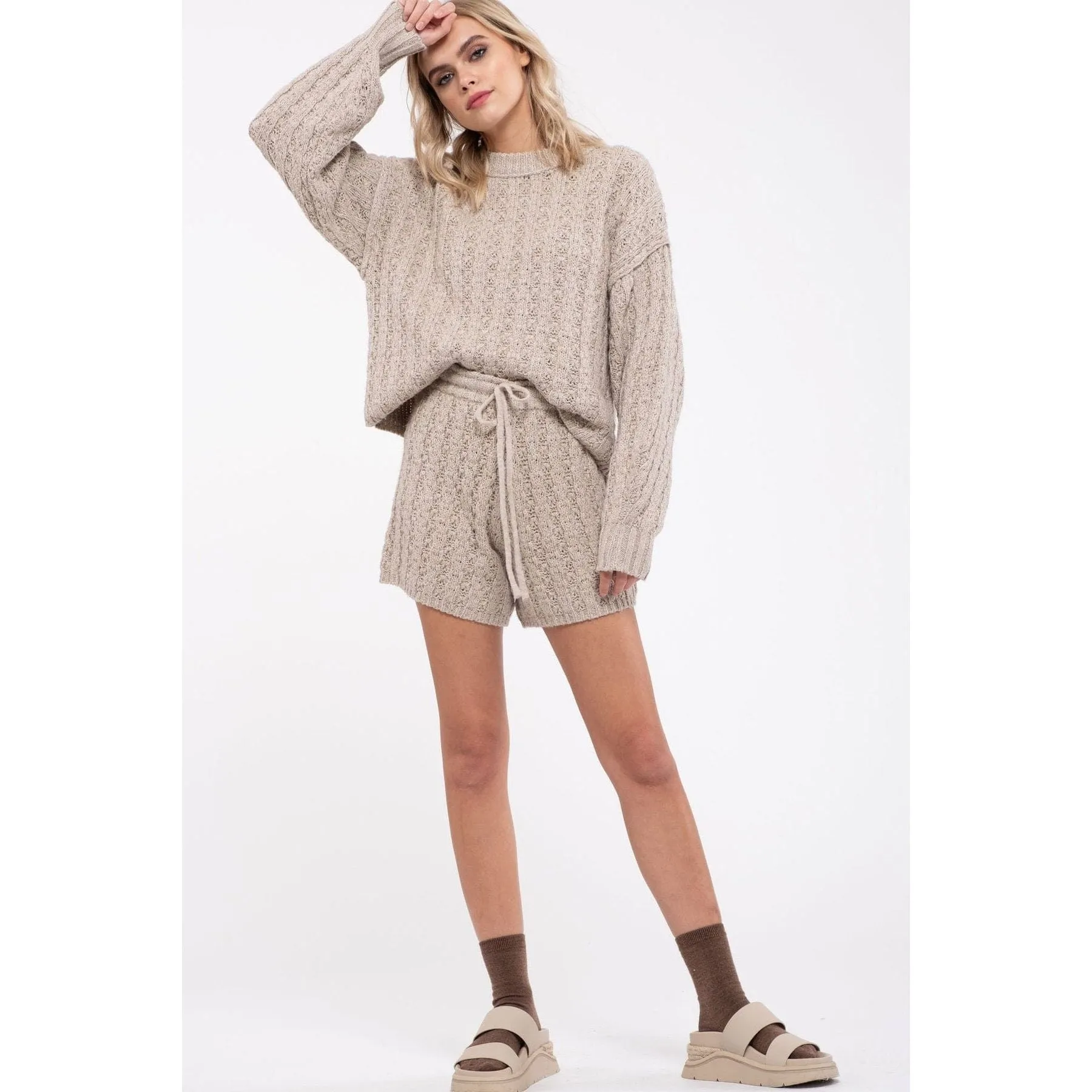 Cable Knit Combo Set