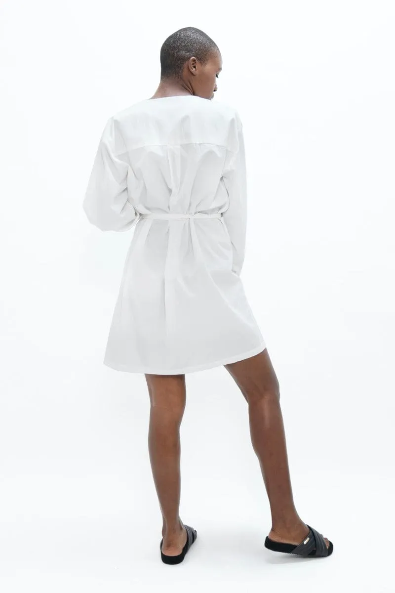 Cap Ferret Organic Cotton Short Dress | White Dove