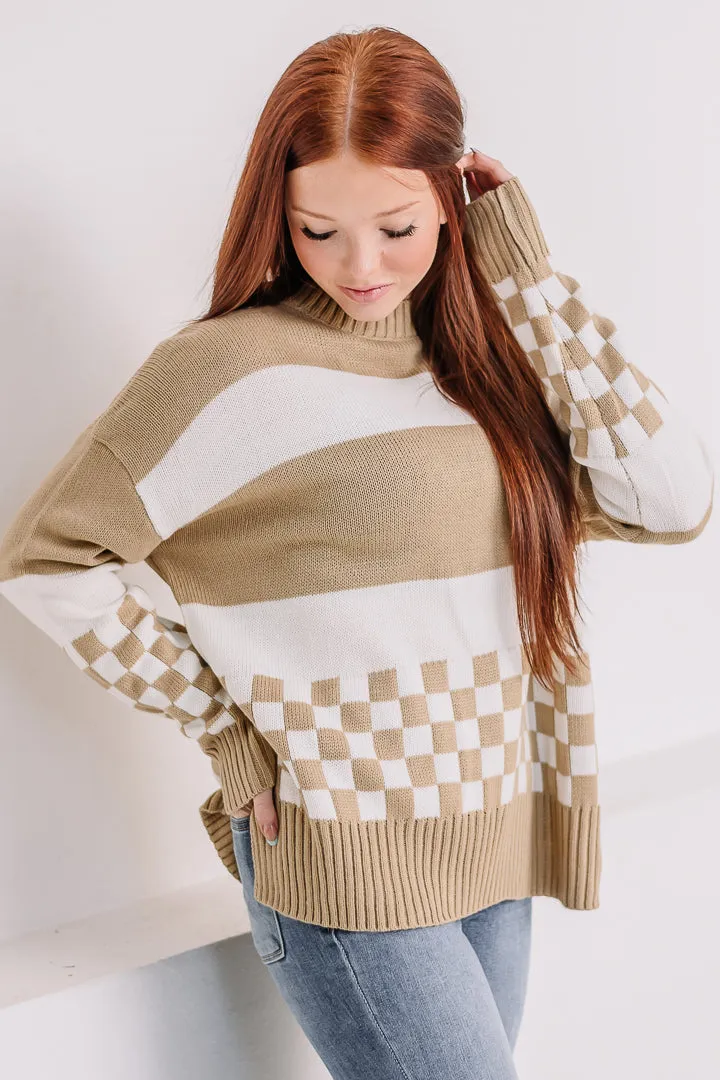 Checkmate Combo Knit Sweater