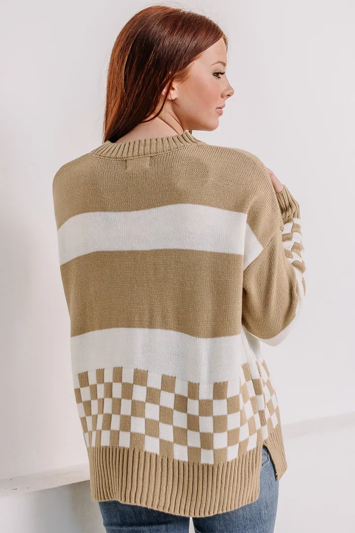 Checkmate Combo Knit Sweater