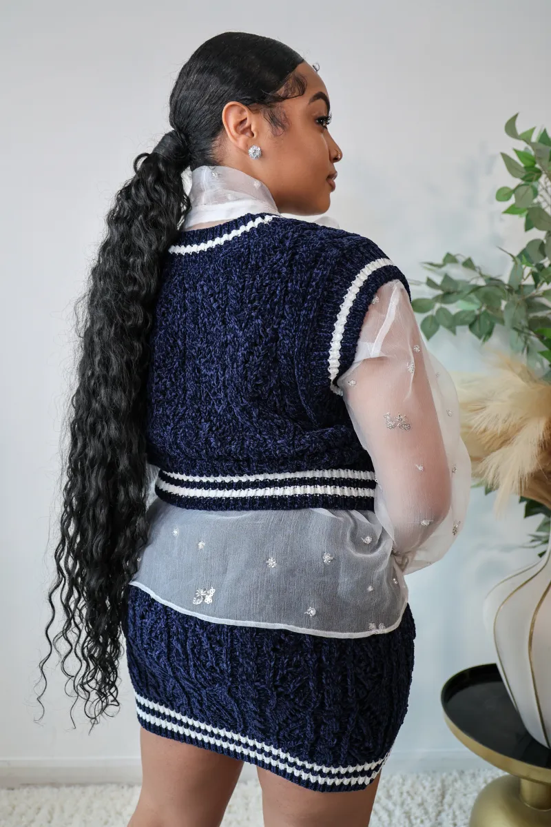Chenille Contrast Vest