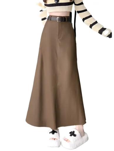 Chic Flow Maxi Leather Skirt