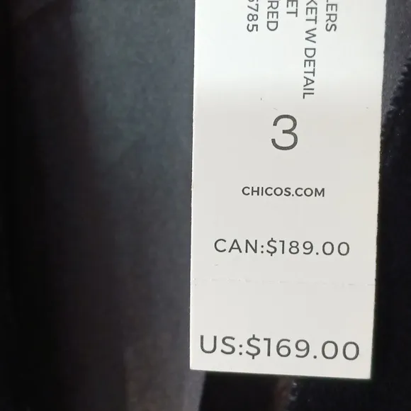 Chicos Travelers Black Velvet Jacket/ Kimono with Red Floral Embroidery sz 3