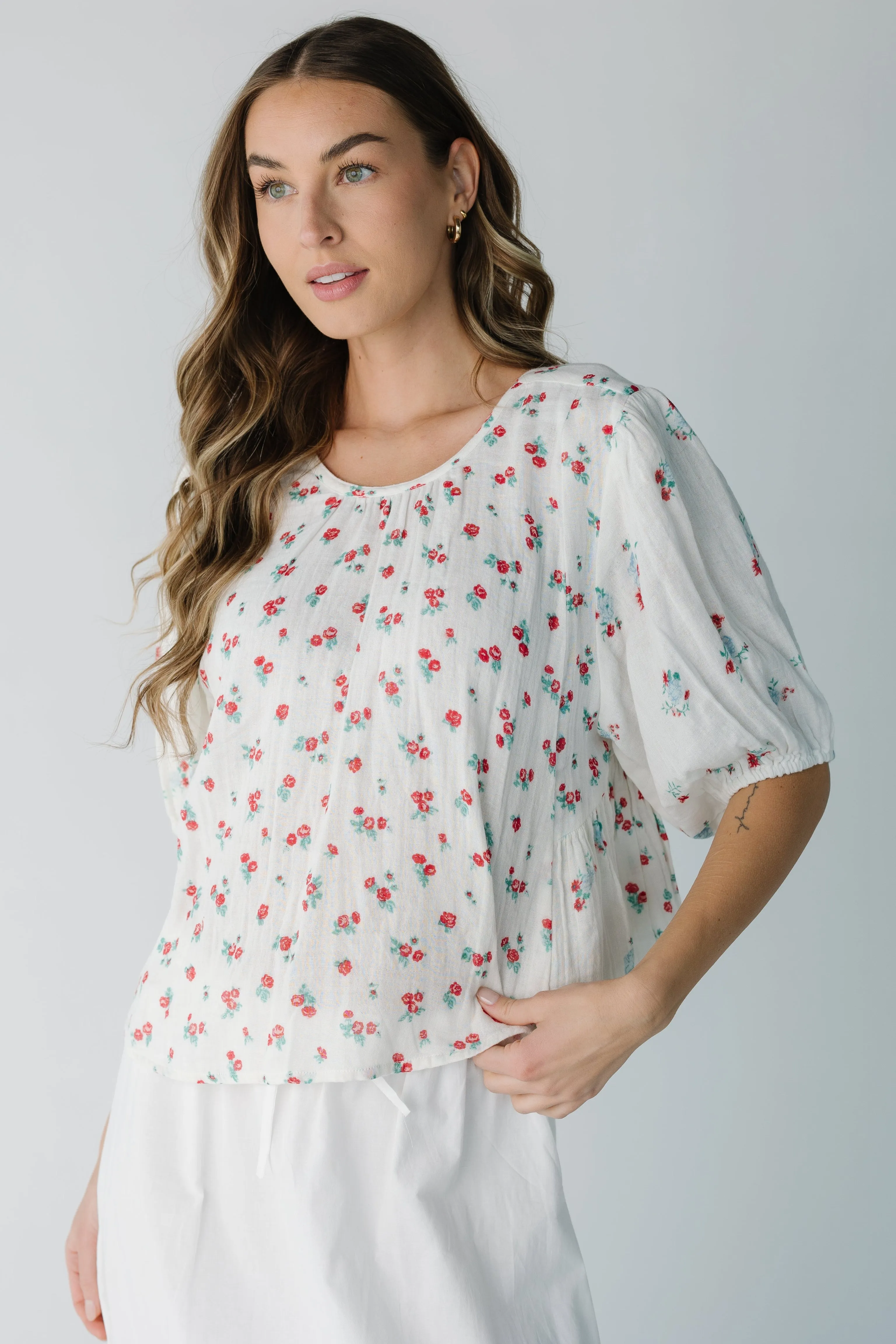 Citrus Venice Tie Top