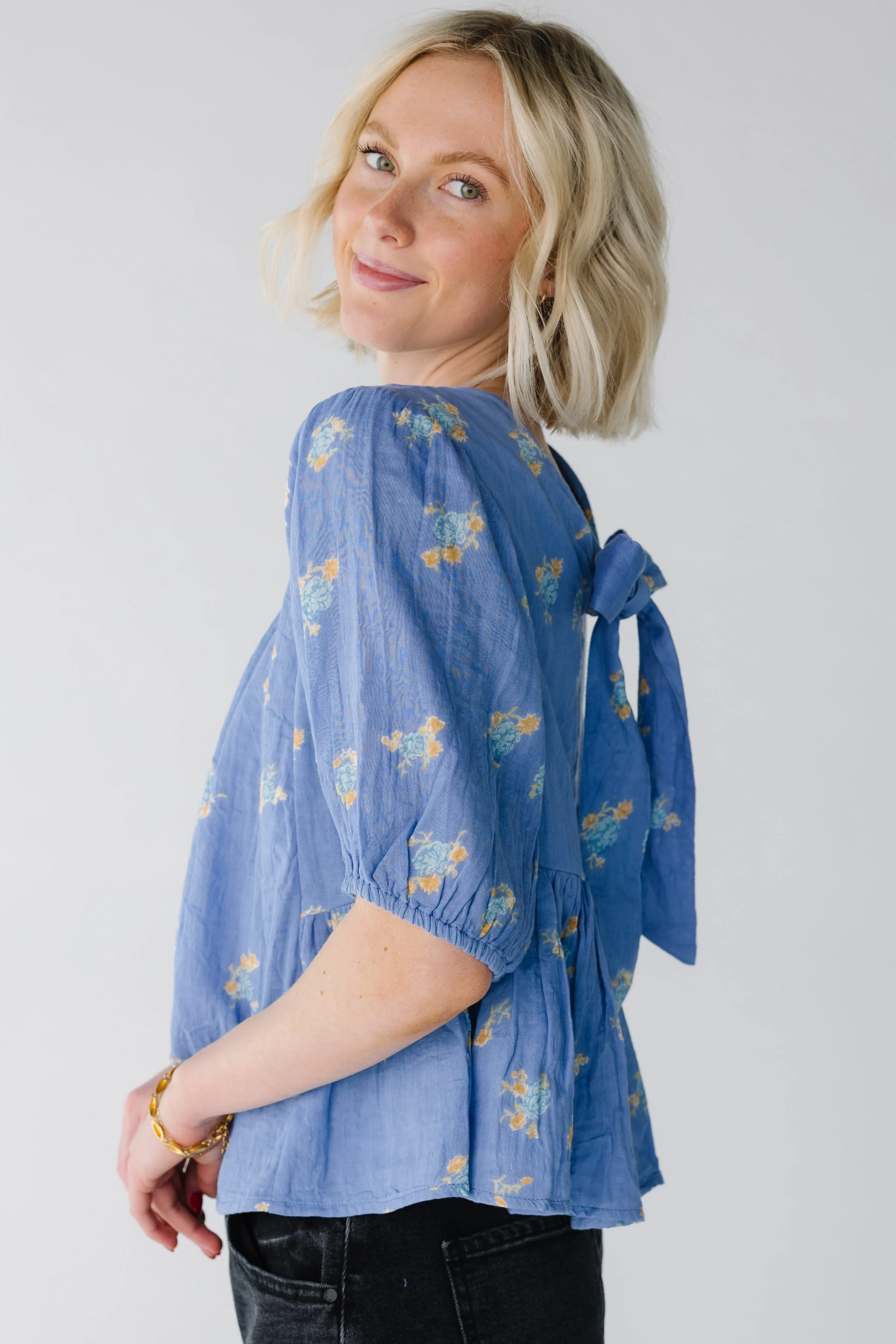 Citrus Venice Tie Top
