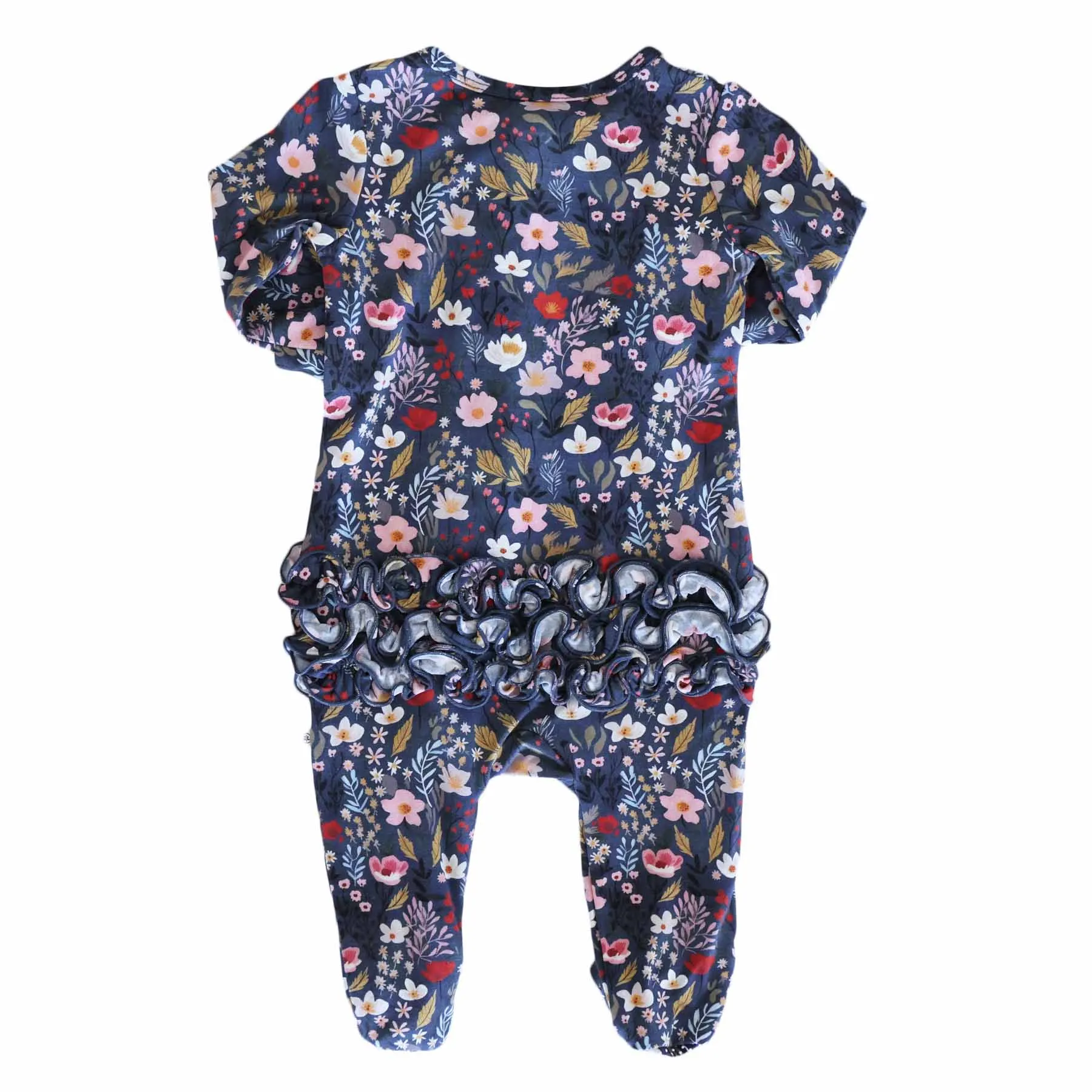 CL Ruffle Footie | Midnight Meadow