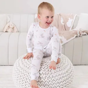 CL Waffle Two Piece Pajama Set | Hop Little Bunnies