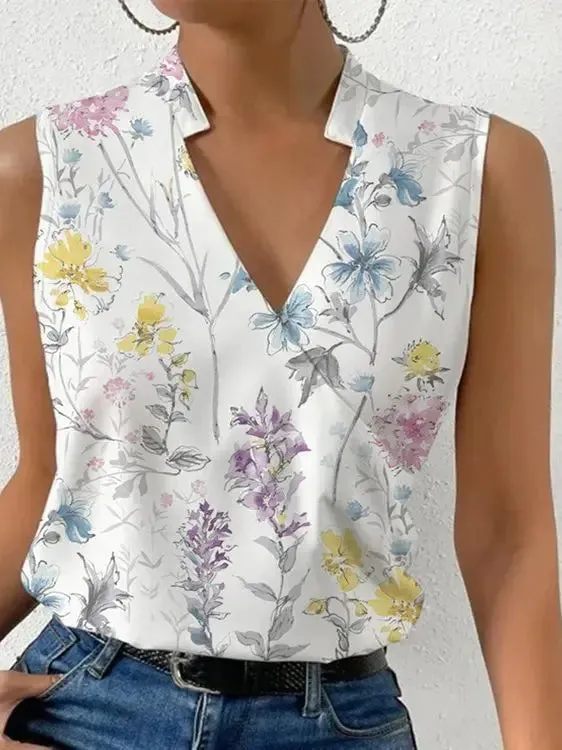 Céleste – Luxurious Women's Sleeveless Shirt
