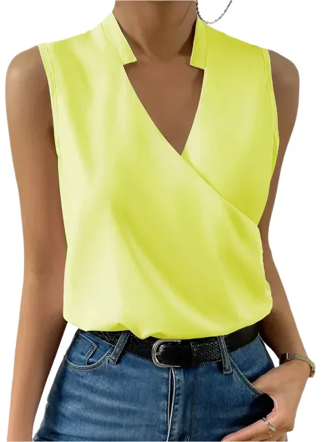 Céleste – Luxurious Women's Sleeveless Shirt