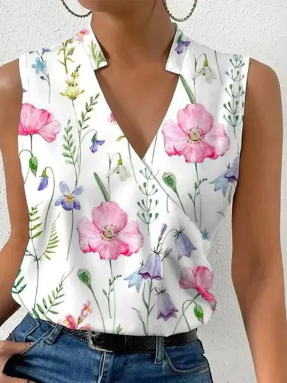 Céleste – Luxurious Women's Sleeveless Shirt