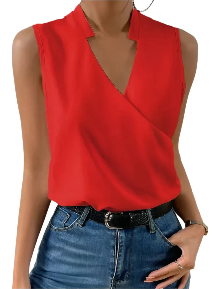 Céleste – Luxurious Women's Sleeveless Shirt