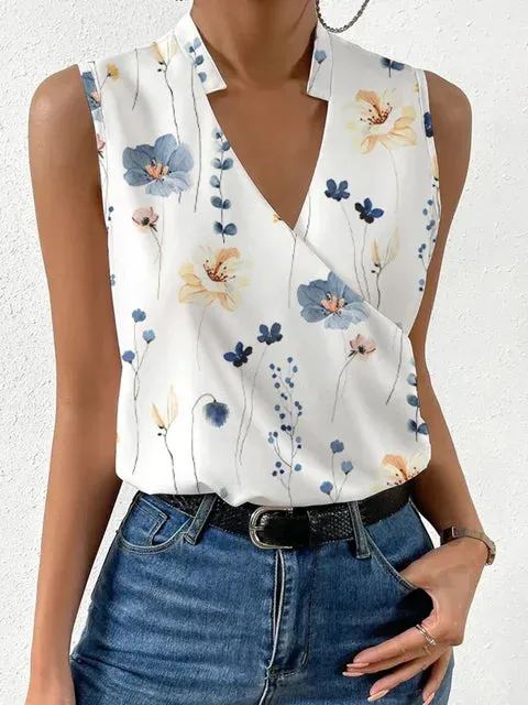 Céleste – Luxurious Women's Sleeveless Shirt