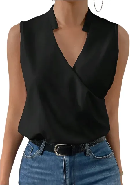 Céleste – Luxurious Women's Sleeveless Shirt