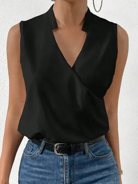 Céleste – Luxurious Women's Sleeveless Shirt