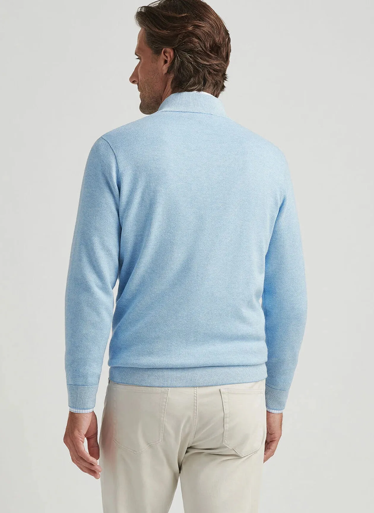 Coolspun Birdseye Quarter-Zip Sweater
