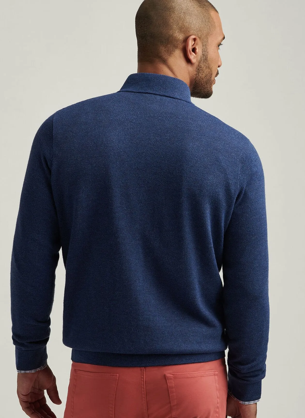 Coolspun Birdseye Quarter-Zip Sweater