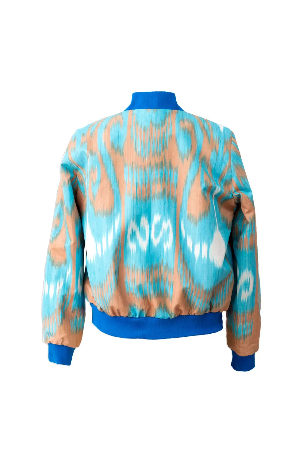 Cotton Ikat Bomber Jacket