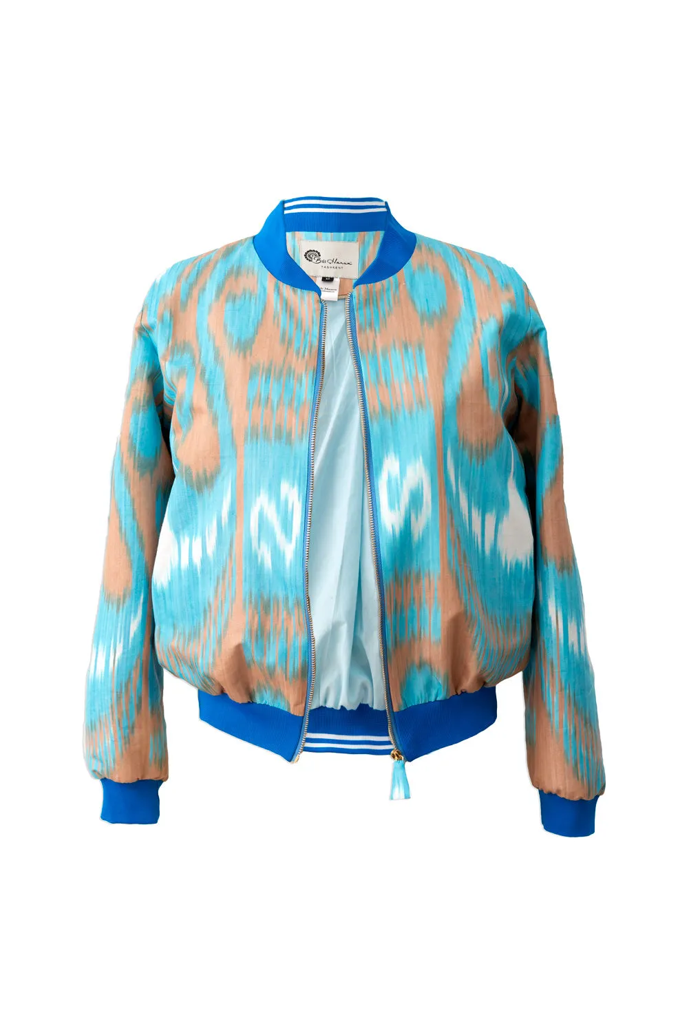 Cotton Ikat Bomber Jacket