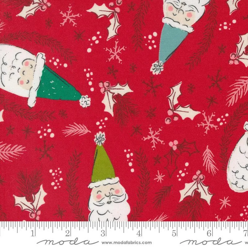 Cozy Wonderland by Moda Fabrics JOLLY ST. NICK/BERRY