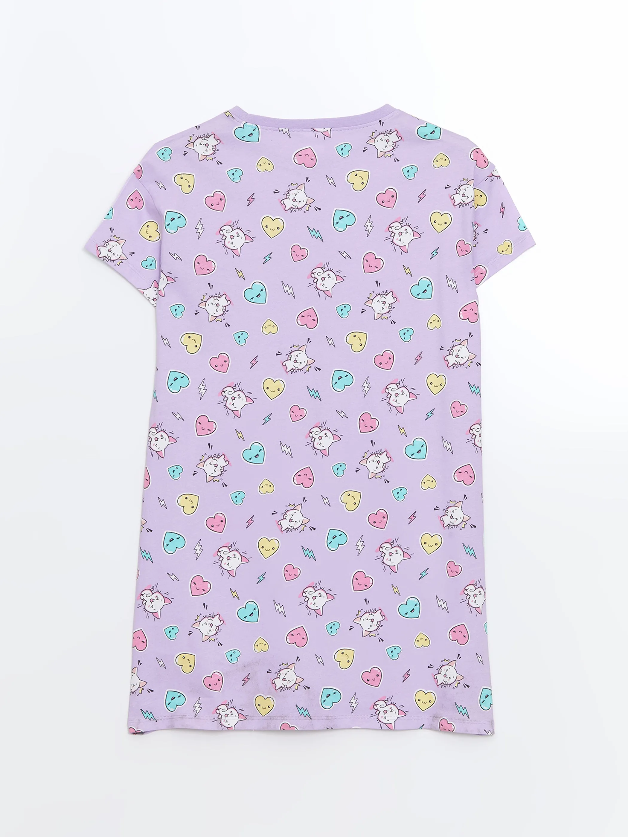 Crew Neck Girl Nightgown
