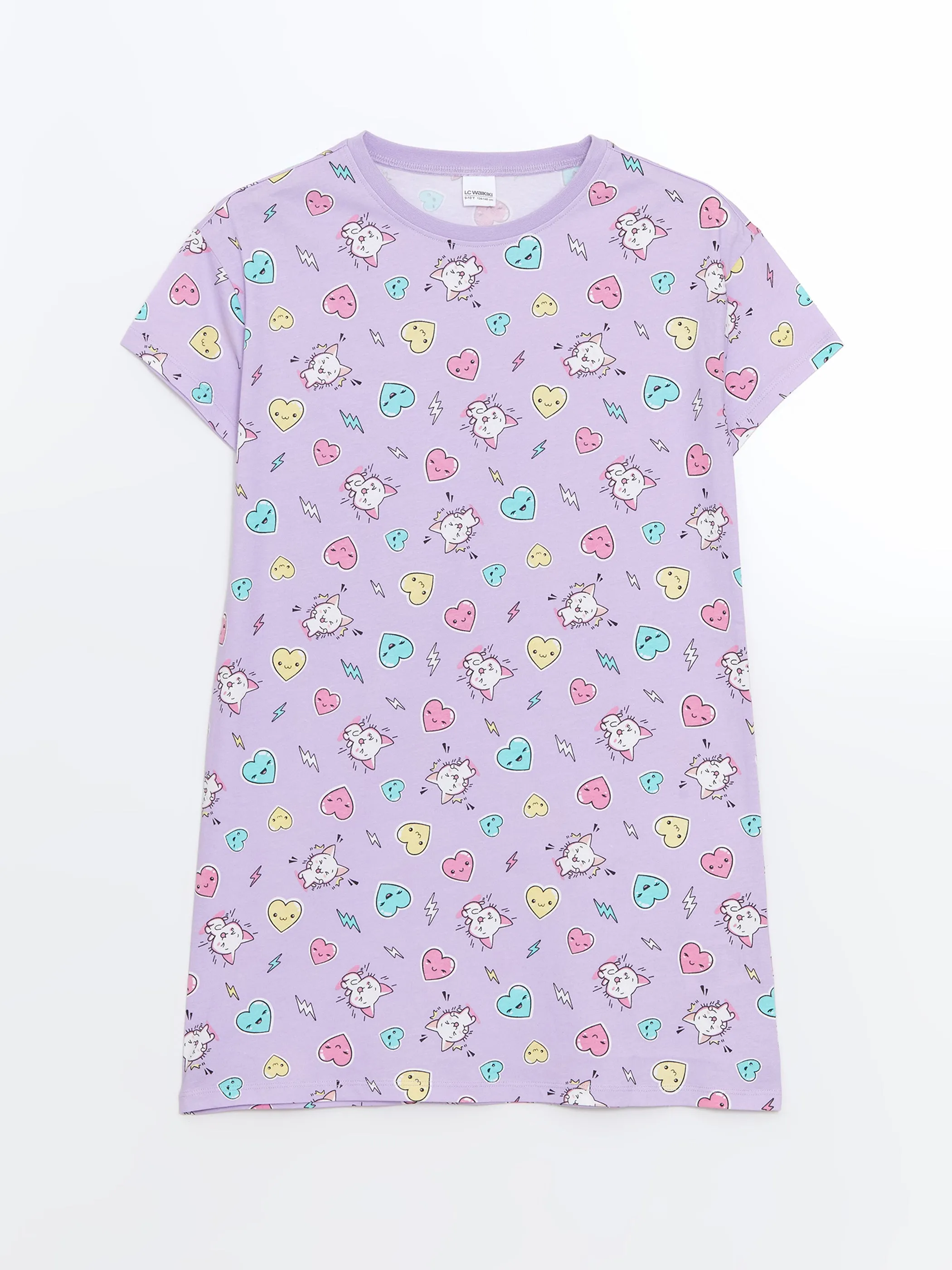Crew Neck Girl Nightgown