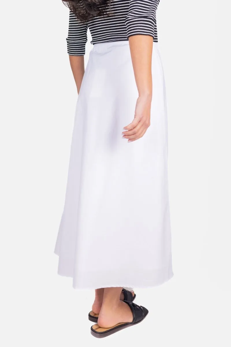DAKOTA SKIRT (WHITE SOLID)