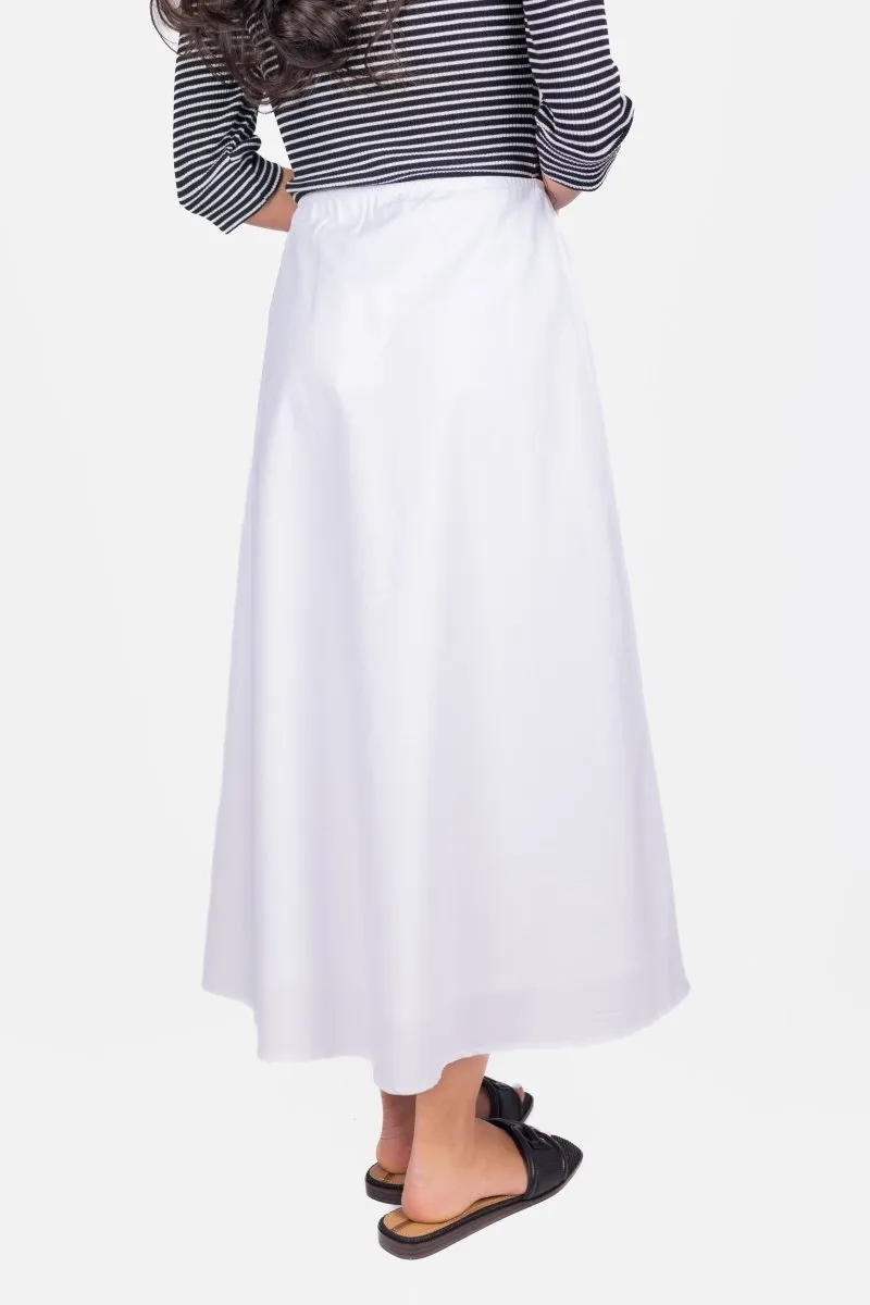 DAKOTA SKIRT (WHITE SOLID)