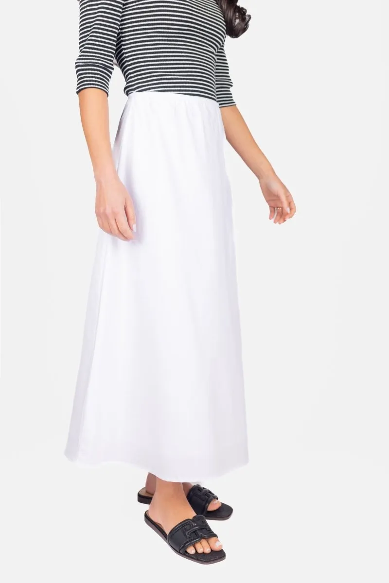 DAKOTA SKIRT (WHITE SOLID)