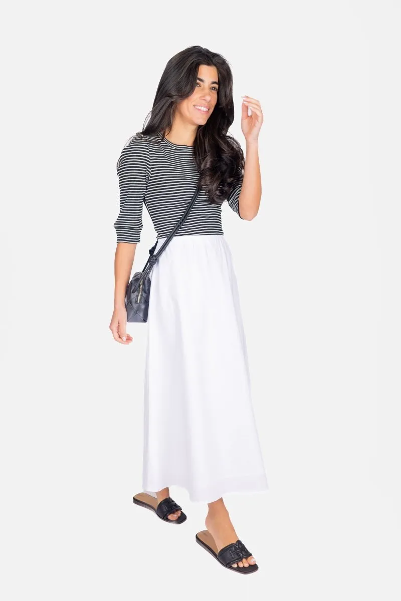 DAKOTA SKIRT (WHITE SOLID)