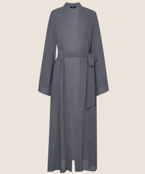 Dark Stone Bell Sleeve Kimono