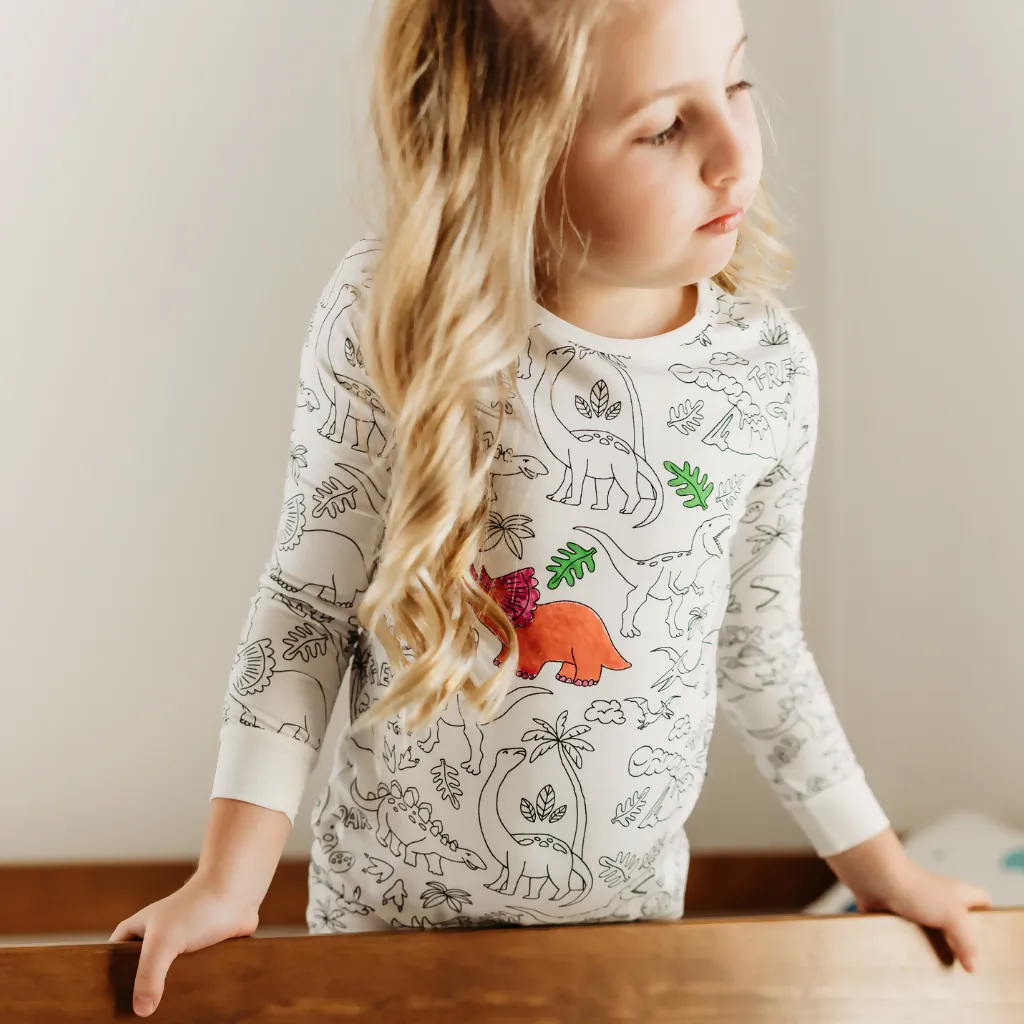 Dino-Mite Dreams Coloring Pajamas