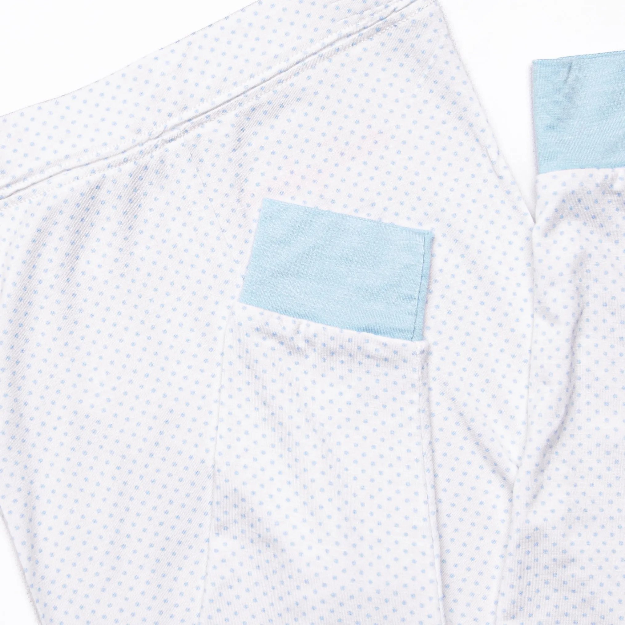 Dotted Daydreams Bamboo Pajama Set, Blue