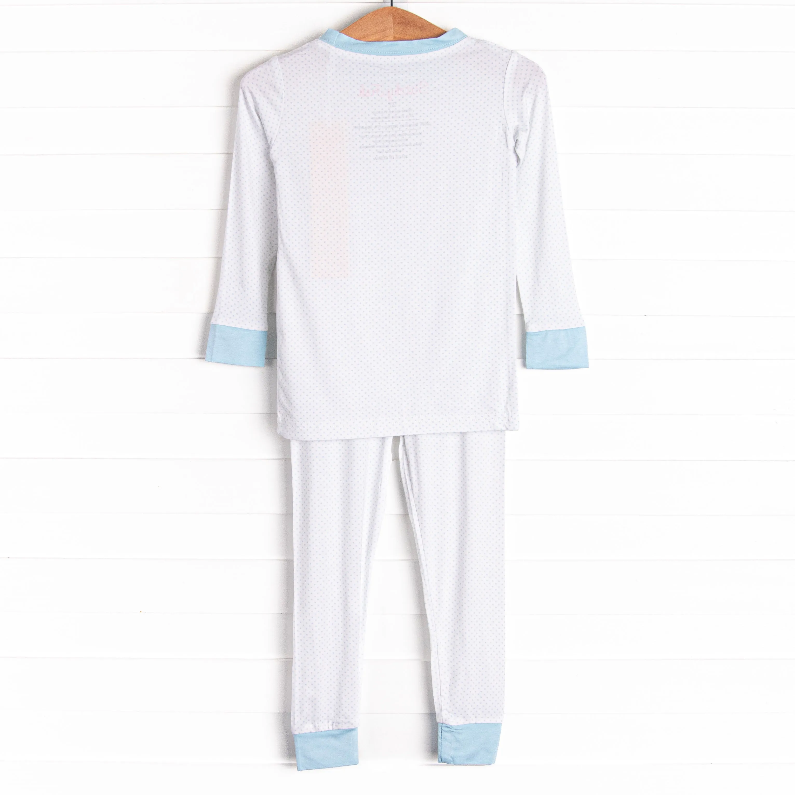 Dotted Daydreams Bamboo Pajama Set, Blue