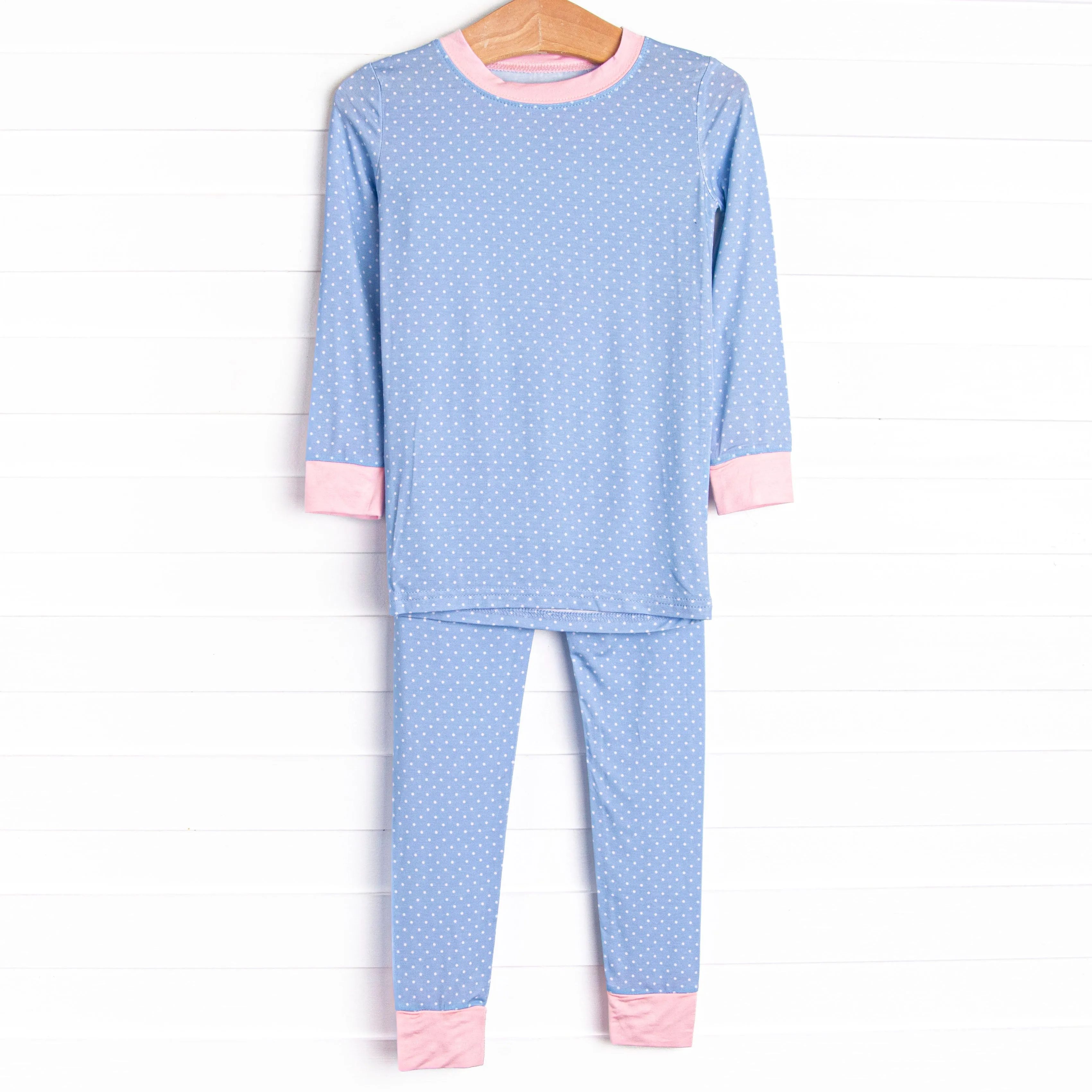 Dottie Bamboo Pajama Set, Blue