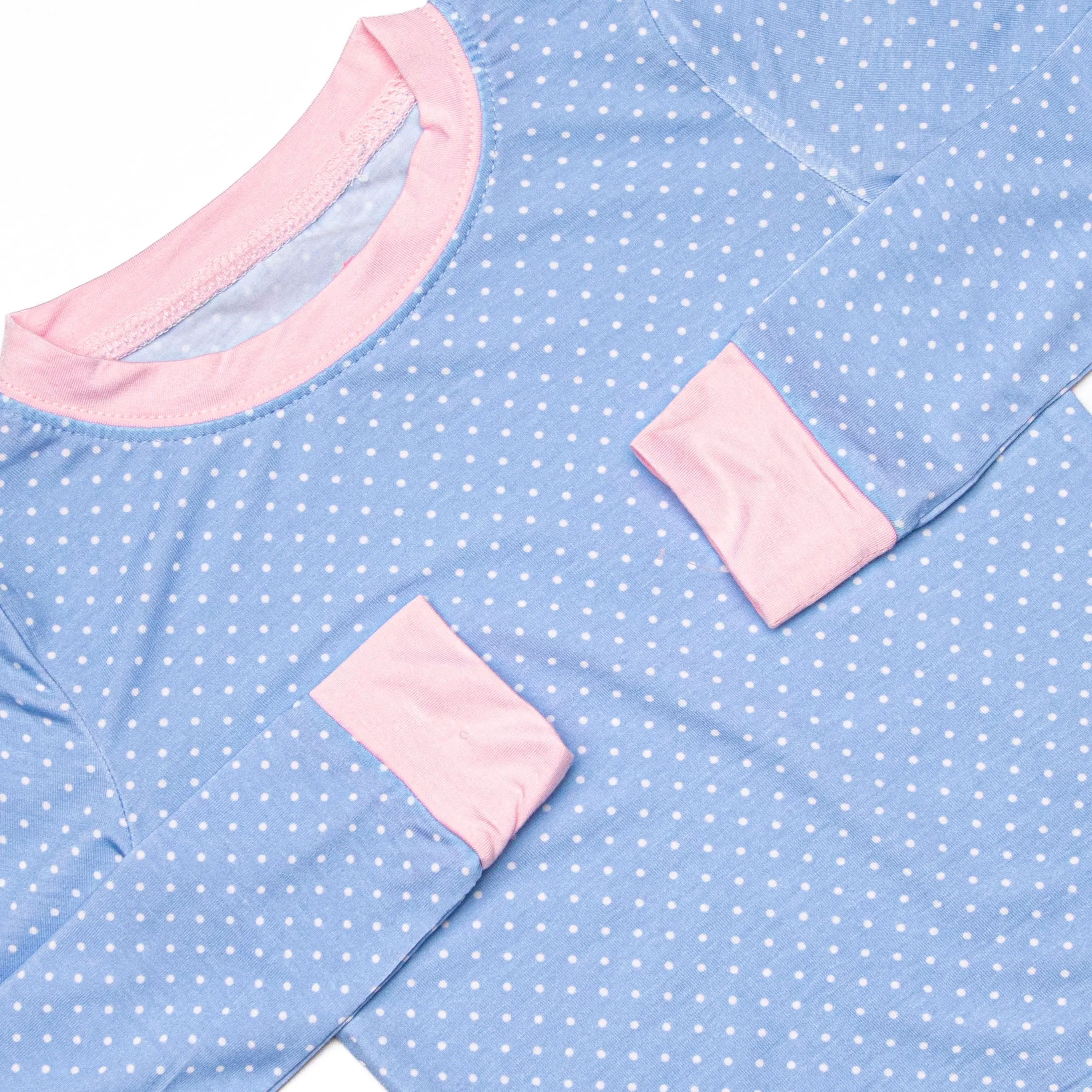 Dottie Bamboo Pajama Set, Blue