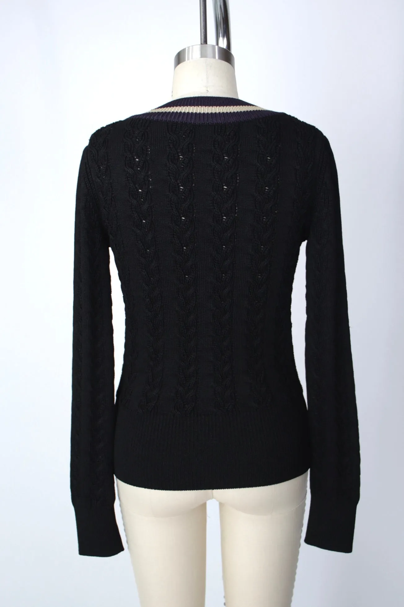 Dries Van Noten Varsity Cable Knit Sweater