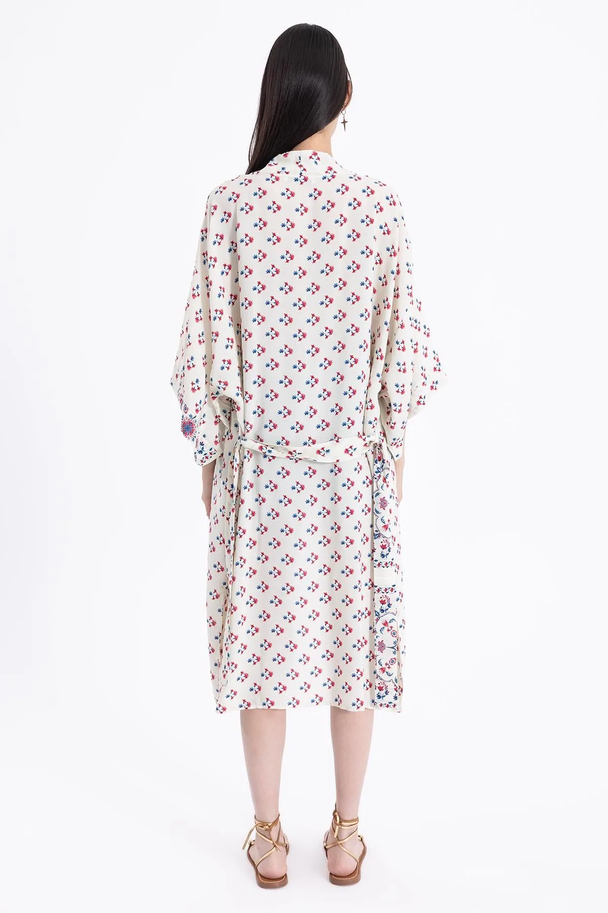 Ecru Floral Kimono